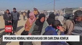 VIDEO: Pengungsi Kembali Mengevakuasi Diri dari Zona Konflik