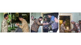 FOTO: Momen-momen Tiga Capres Sowan ke Raja Keraton Jogja