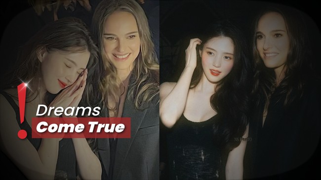 Han So Hee Girang Ketemu Natalie Portman di Acara Fashion Dior