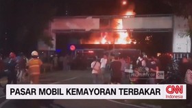 VIDEO: Pasar Mobil Kemayoran Terbakar