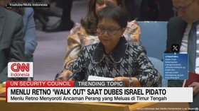 VIDEO: Menlu Retno 'Walk Out' Saat Dubes Israel Pidato