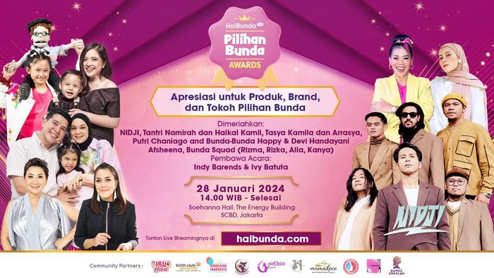 Catat Tanggalnya! HaiBunda Gelar 'Pilihan Bunda Awards': Acuan Tokoh, Brand & Jasa Terbaik untuk Bunda