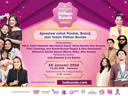 Seru! Pilihan Bunda Awards 2023 Hadirkan Panggung Bertabur Bintang