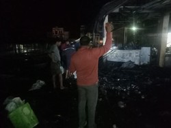 10 Kios di Dairi Terbakar Diduga gegara Puntung Rokok, 1 Orang Alami Luka Bakar