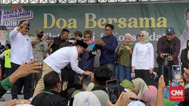 Pendakwah yang juga tokoh Partai Persatuan Pembangunan (PPP) Juwairiyah Fawaid ikut mendampingi Cak Imin kampanye Pilpres 2024 di Bali.