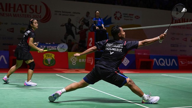 Rehan Naufal Kusharjanto/Lisa Ayu Kusumawati tumbang di babak perempat final Indonesia Masters 2024.