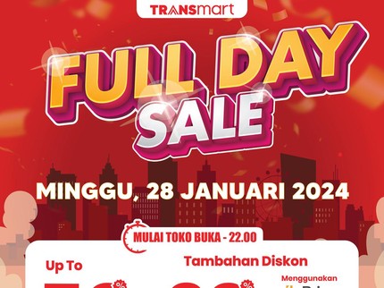 Besok! Promo Sabun hingga Kebutuhan Rumah Tangga di Transmart Full Day Sale