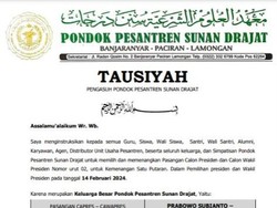 Keluarga Ponpes Sunan Drajat Lamongan Instruksikan Dukung Prabowo-Gibran