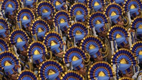 FOTO: Parade Militer Peringatan Hari Republik India ke-74