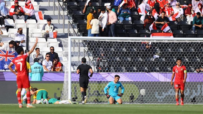 Asnawi Mangkualam disorot netizen saat Timnas Indonesia kalah 0-4 dari Australia pada babak 16 besar Piala Asia 2023.