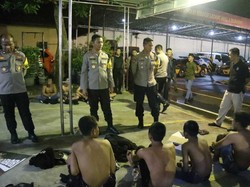 Patroli Cipta Kondisi Kota Mojokerto, 19 Motor Knalpot Brong Diamankan