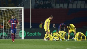 FOTO: Barcelona Kalah dalam Drama 8 Gol Sebelum Xavi Mundur