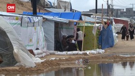 VIDEO: Hujan Lebat dan Banjir Tambah Kesengsaraan Warga Gaza