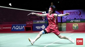FOTO: Wang Zhi Yi Tegaskan Dominasi China di Indonesia Master 2024