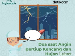 Doa saat Angin Bertiup Kencang dan Hujan Lebat