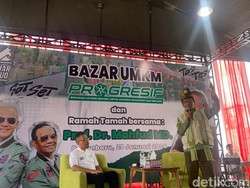 Resmikan Gerai UMKM di Pekanbaru, Mahfud Janjikan Ekonomi Sejahtera-Inklusif