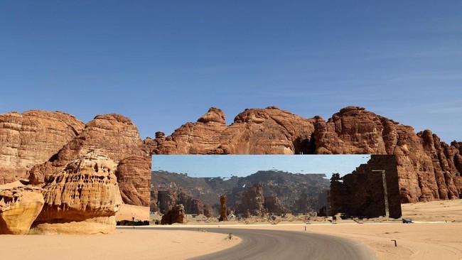 FOTO: Maraya, Cermin Raksasa di Hamparan Gurun Pasir Saudi Arabia