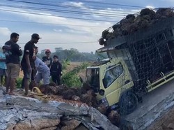 Jalan Menuju IKN di Penajam Paser Utara Ambles, Buka-Tutup Diterapkan