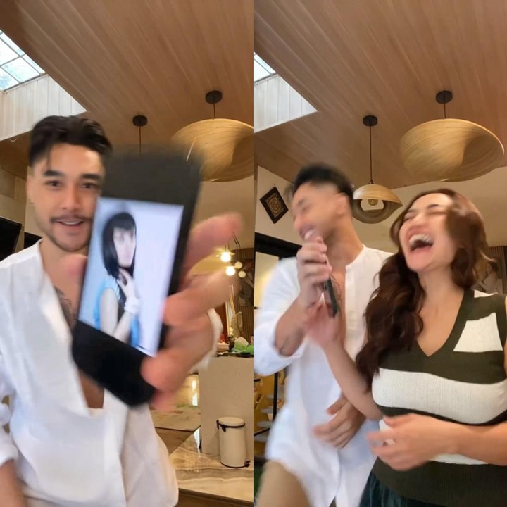 <p>Selanjutnya ada pasangan Siti Badriah dan Krisjiana Baharudin. Pria 29 tahun ini juga iseng menggunakan foto jadul Sibad dengan poni unik dan membuat sang istri malu. Saat Sibad tahu kelakuan sang suami, Krisjiana justru kabur meninggalkan istrinya yang sedang mengomel, Bunda. "Ternyata dulu istriku pengikut trend sekte poni @ayushita," tulis Krisjiana sambil menandai akun Ayushita, yang diketahui pernah ngetrend dengan poni Astro Boy. (Foto: Instagram @krisjianabah dan @sitibadriahh)<br /><br /><br /></p>