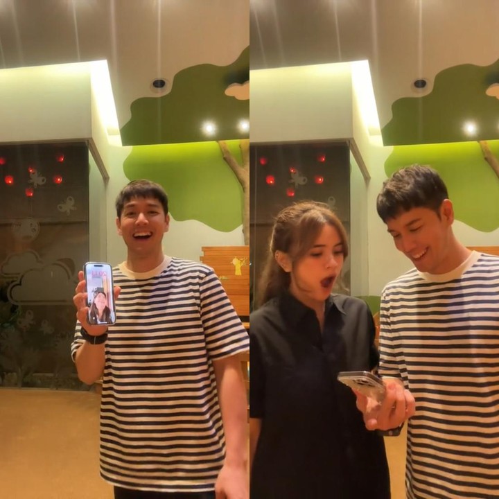 <p>Terakhir yakni pasangan Audi Marissa dan Anthony Xie. Keduannya terlihat happy pada awalnya, sampai akhirnya Audi ngambek saat melihat foto lawasnya dan meninggalkan Anthony yang tertawa di depan kamera. (Foto: TikTok @anthonyxie)</p>