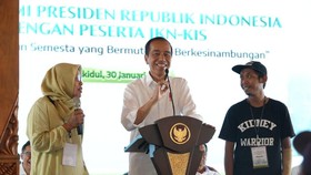 Jokowi Apresiasi JKN saat Silaturahmi dengan Peserta di Gunungkidul