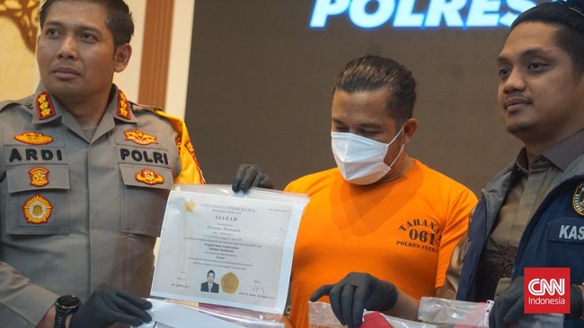Kapolresta Sleman Kombes Yuswanto Ardi menyebut tersangka dokter gadungan Elwizan Aminuddin ditangkap di Cibodas, Tangerang, pada 24 Januari 2024 lalu.
