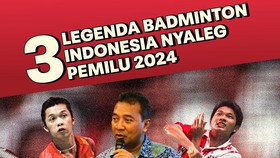 INFOGRAFIS: 3 Legenda Badminton Nyaleg di Pemilu 2024