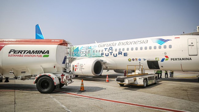 Pertamina Patra Niaga memfasilitasi maskapai Garuda Indonesia, dalam pembelian Sertifikat Penurunan Emisi dalam rangka pelaksanaan Joy Flight HUT GA ke-75.