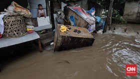 FOTO: Banjir Kembali Rendam Cipinang Melayu Jakarta Timur