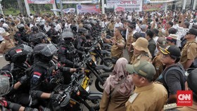 Demo Apdesi di Depan DPR Bubar, Arus Lalin Kembali Normal