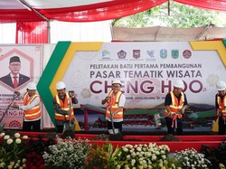 Zulhas Groundbreaking Pasar Tematik Cheng Hoo, Target Kelar September