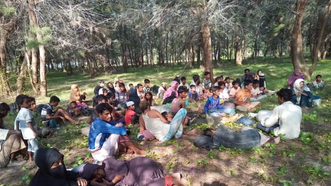 Sebanyak 137 orang pengungsi Rohingya kembali mendarat di Desa Kuala Parek, Kecamatan Sungai Raya, Kabupaten Aceh Timur, Kamis (1/2).