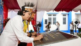 Sri Mulyani Berterima Kasih ke Basuki saat Resmikan Rusun PNS Kemenkeu