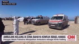 VIDEO: Ambulans Keliling di Zona Bahaya Konflik Israel-Hamas