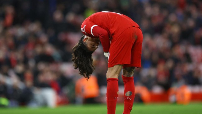 Penyerang Liverpool Darwin Nunez menjadi trending topic di akun media sosial X pada Kamis (1/2) dini hari WIB gara-gara apes tak bisa cetak gol lawan Chelsea.