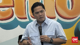 Erick Thohir di Markas TKN Prabowo: Jaga TPS, Jangan Sampai Dicurangi