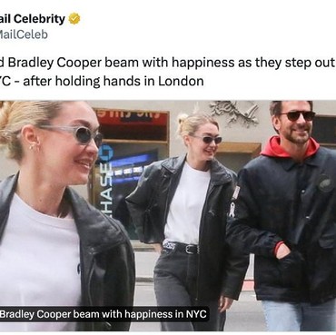 Gigi Hadid dan Bradley Cooper Kencan Romantis di Paris, Ini Potretnya
