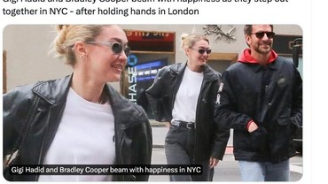 Gigi Hadid dan Bradley Cooper Kencan Romantis di Paris, Ini Potretnya