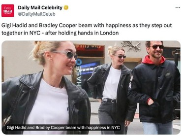 img-title Gigi Hadid dan Bradley Cooper Kencan Romantis di Paris, Ini Potretnya