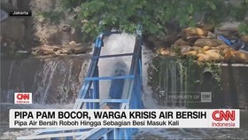 VIDEO: Pipa PAM Bocor, Warga Krisis Air Bersih