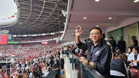 Ahok Hadiri Konser Salam Metal Ganjar-Mahfud di GBK