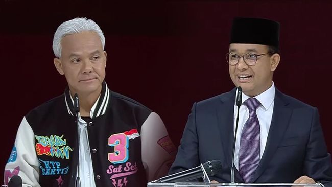 Duet Anies & Ganjar di Debat Capres Bak Syair Lagu Rhoma Irama Ini