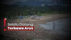 Sempat Viral dan Dibersihkan, Pantai Loji Kembali Dipenuhi Limbah Tekstil