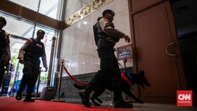 FOTO: Pengamanan Jelang Debat Terakhir Capres