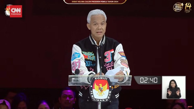 Capres nomor urut 3 Ganjar Pranowo menyebut buruh menyuarakan soal review atau peninjauan UU Cipta Kerja.