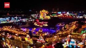 VIDEO: Semarak Festival Lentera di China Jelang Imlek