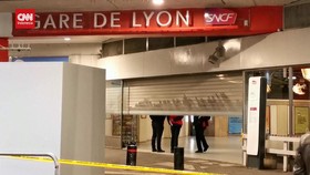VIDEO: Penusukan di Stasiun Kereta Paris, 3 Orang Terluka