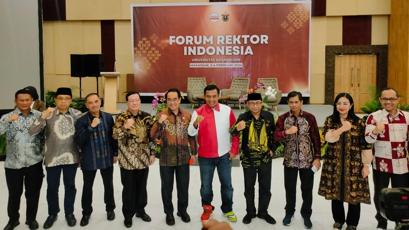 Forum Rektor Indonesia menyerukan pelaksanaan pemilihan umum (Pemilu) 2024 yang aman dan damai dengan menolak segala bentuk provokasi