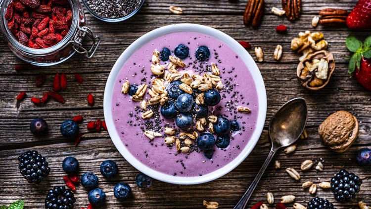 Ilustrasi smoothie beri Ilustrasi smoothie beri