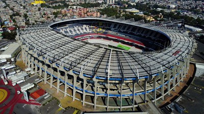 FILE PHOTO: Soccer Football - 2026 World Cup - Official match schedule announcement - Estadio Azteca, Mexico City, Mexico - February 3, 2024 The Azteca Stadium will be one of the three venues in Mexico for the 2026 World Cup in North America. It will
